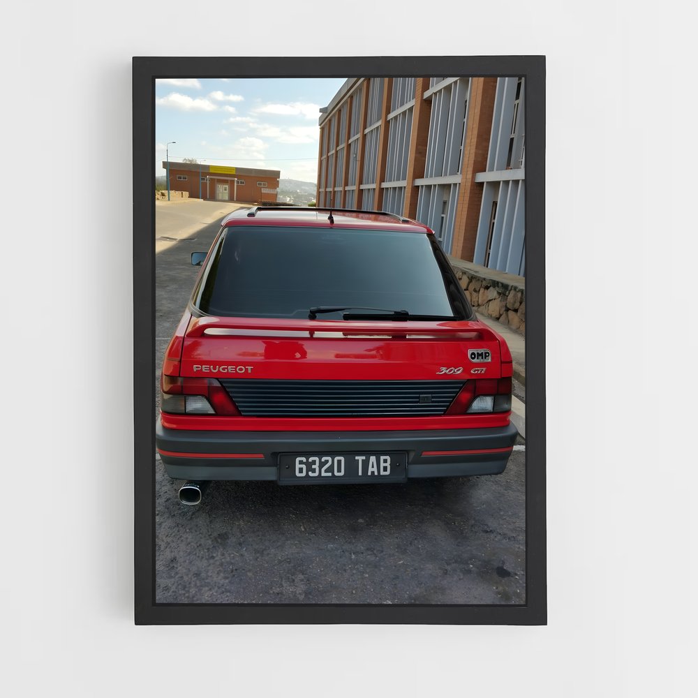 Poster 309 GTI Éclatant – affiche Peugeot (vue 2)
